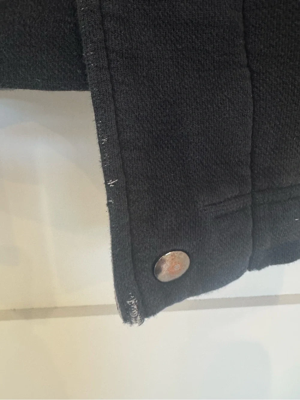 Black Hooded Sweatshirt Jacket